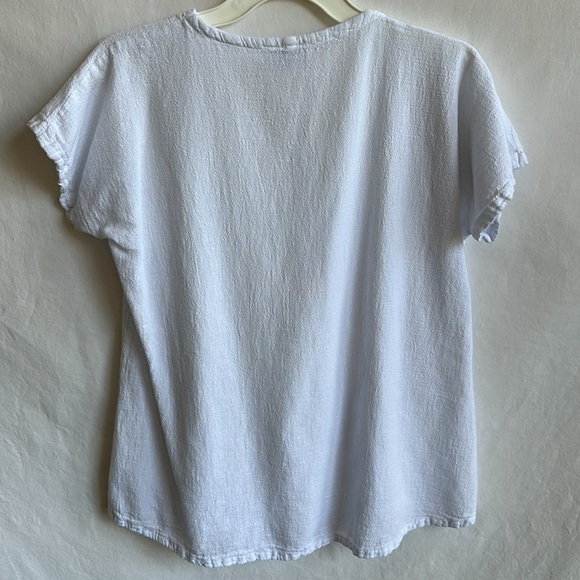Oh My Gauze! White cotton top, size M/L - Picture 5 of 8